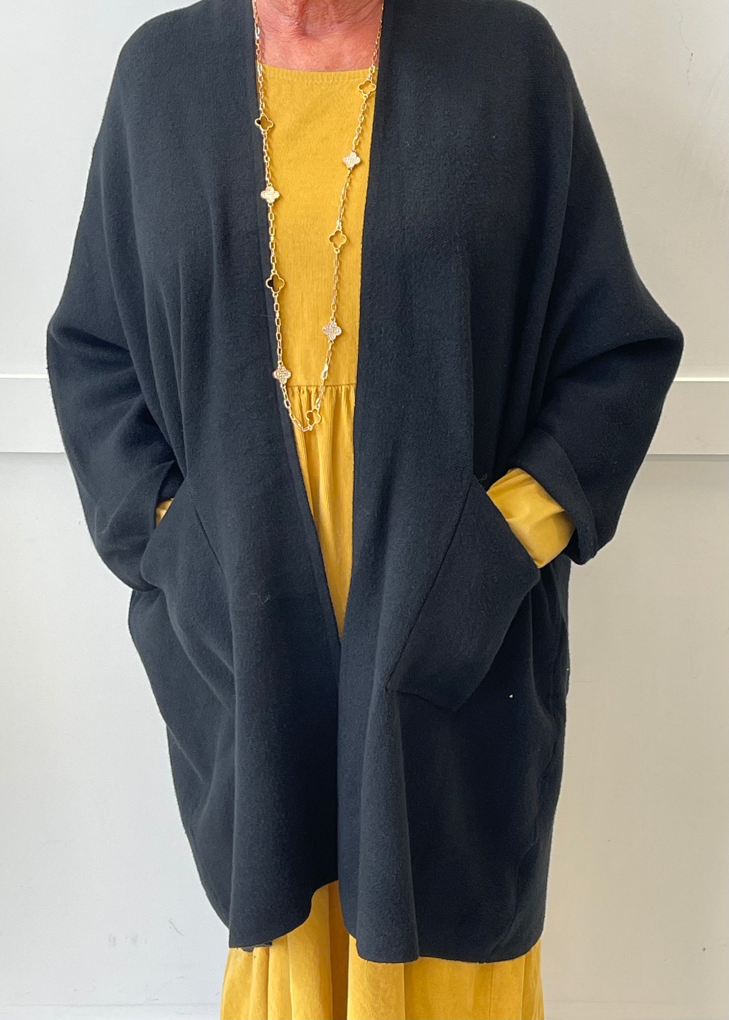 The Cora - 3/4 length front pocket cardigan