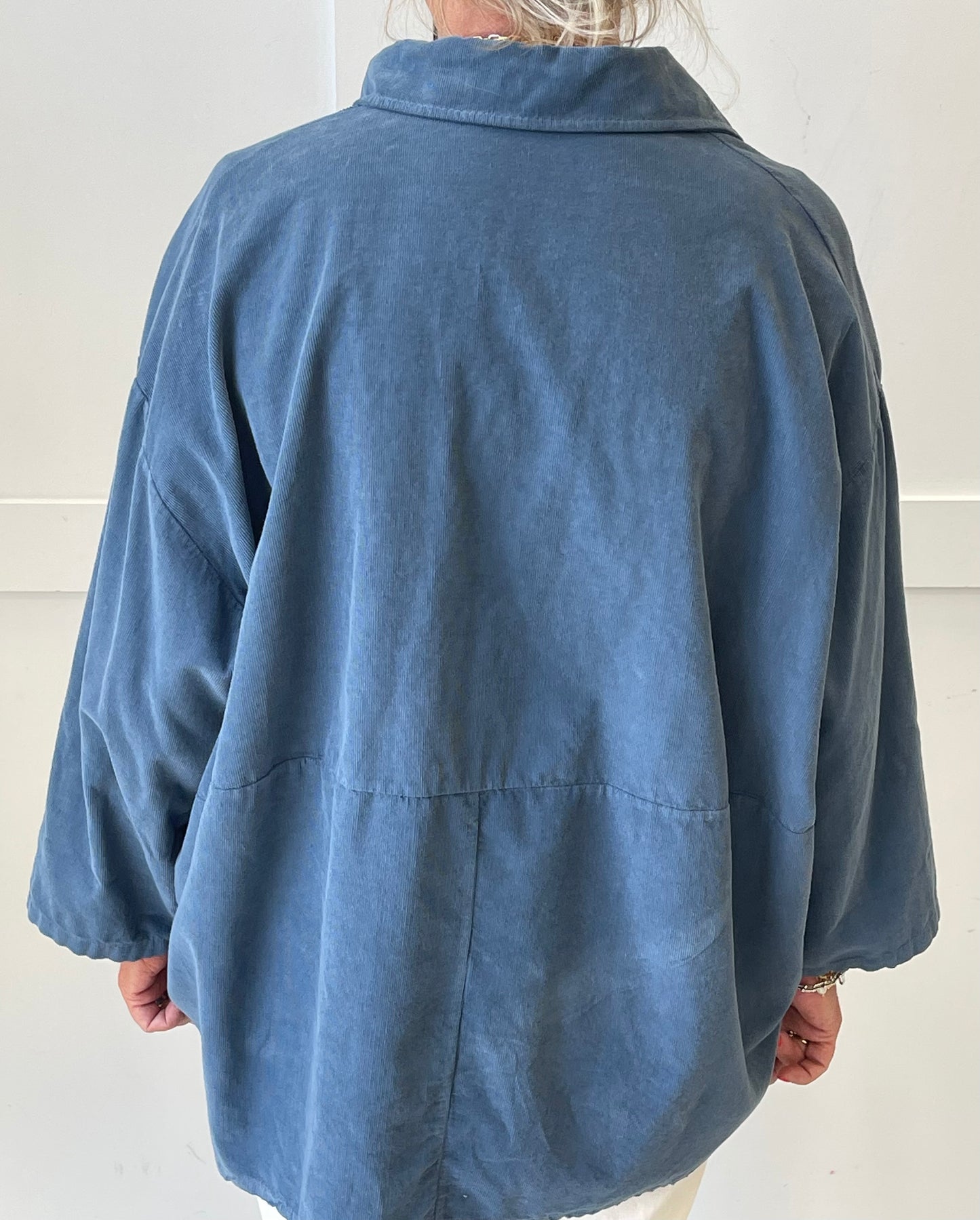 The Camile Soft Velvet Needle Cord Top Shirt