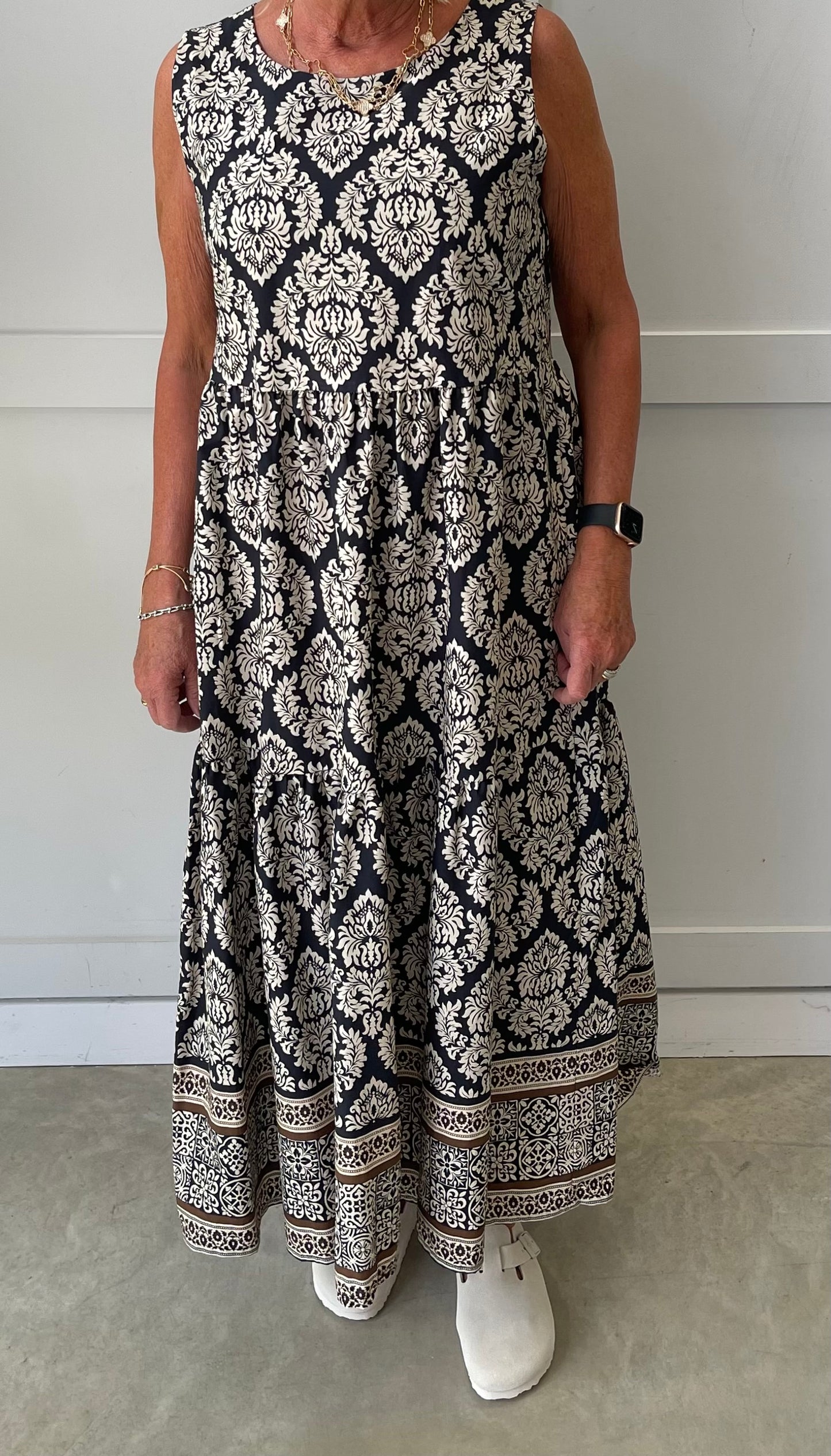 The Fleur - Floral print dress - pinafore.