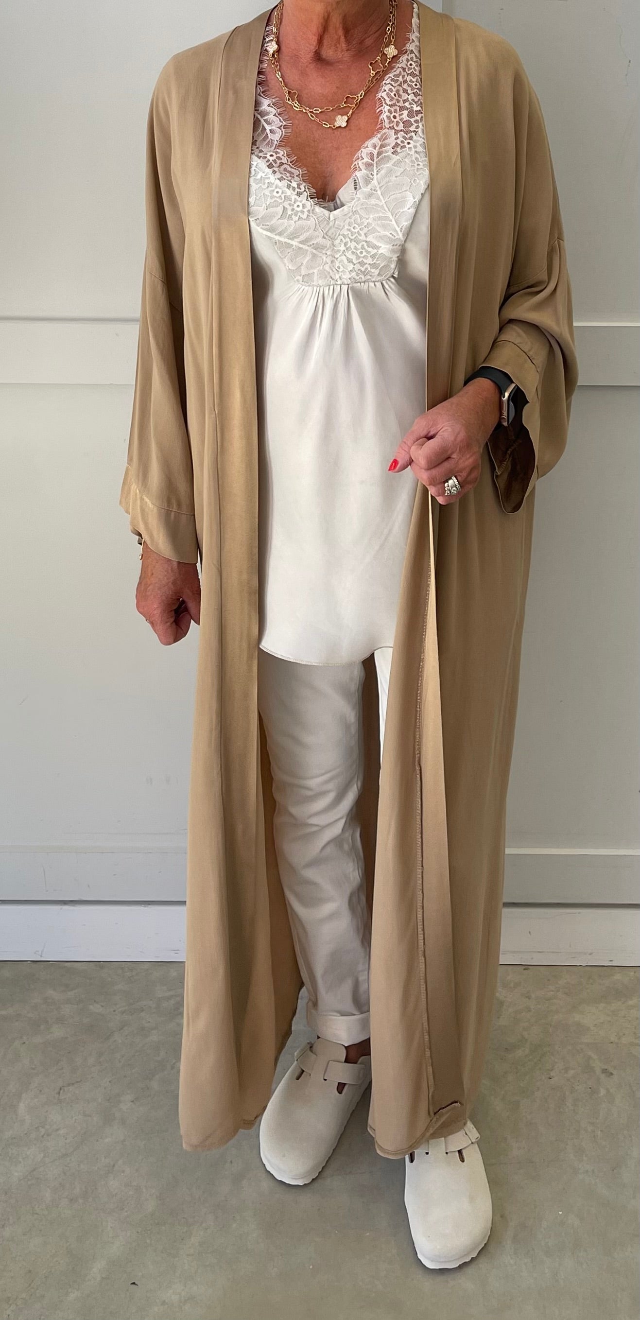 The Lauren Luxury Satin Edge Duster Coat