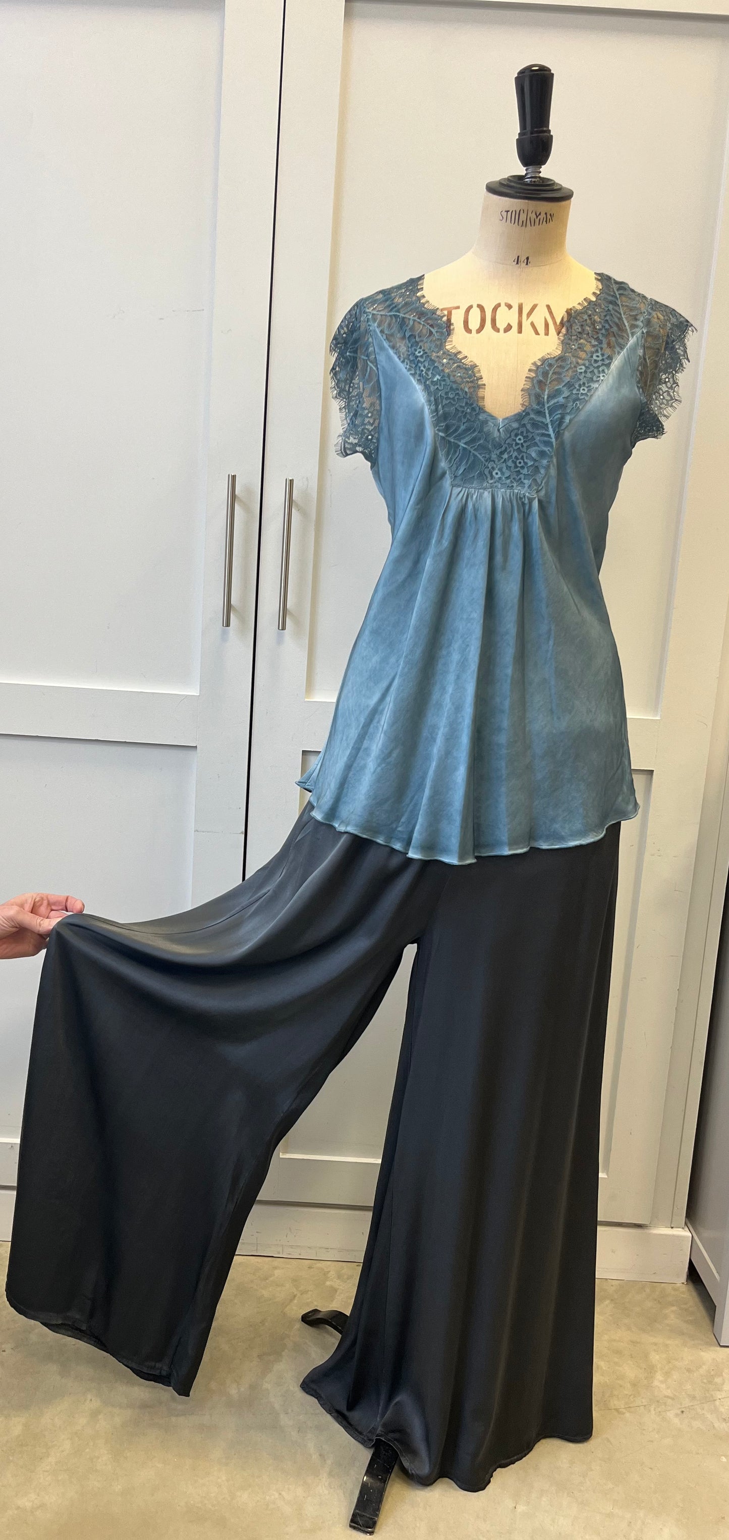 The Penny Luxury Satin Palazzo Trousers