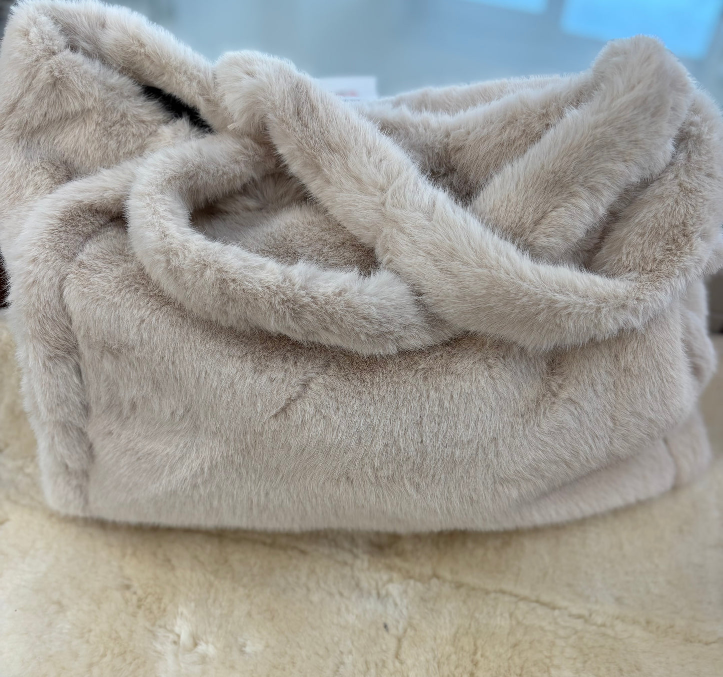 Faux Fur Large Tote Bag