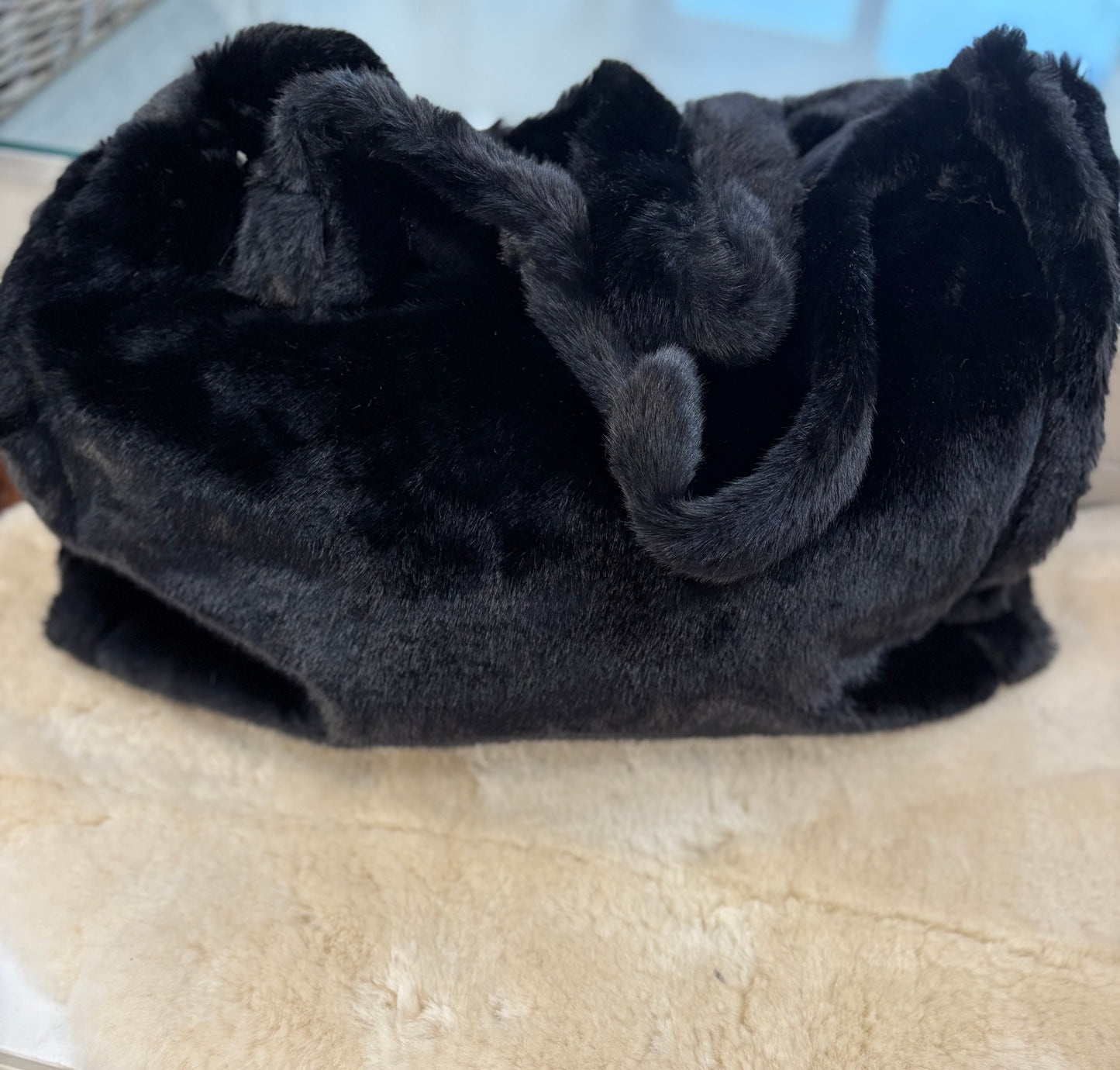 Faux Fur Large Tote Bag
