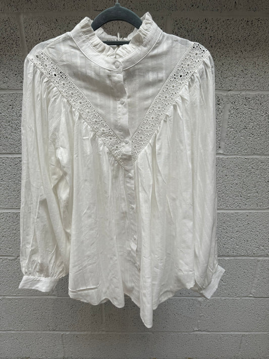 The Alice White High Neck Blouse