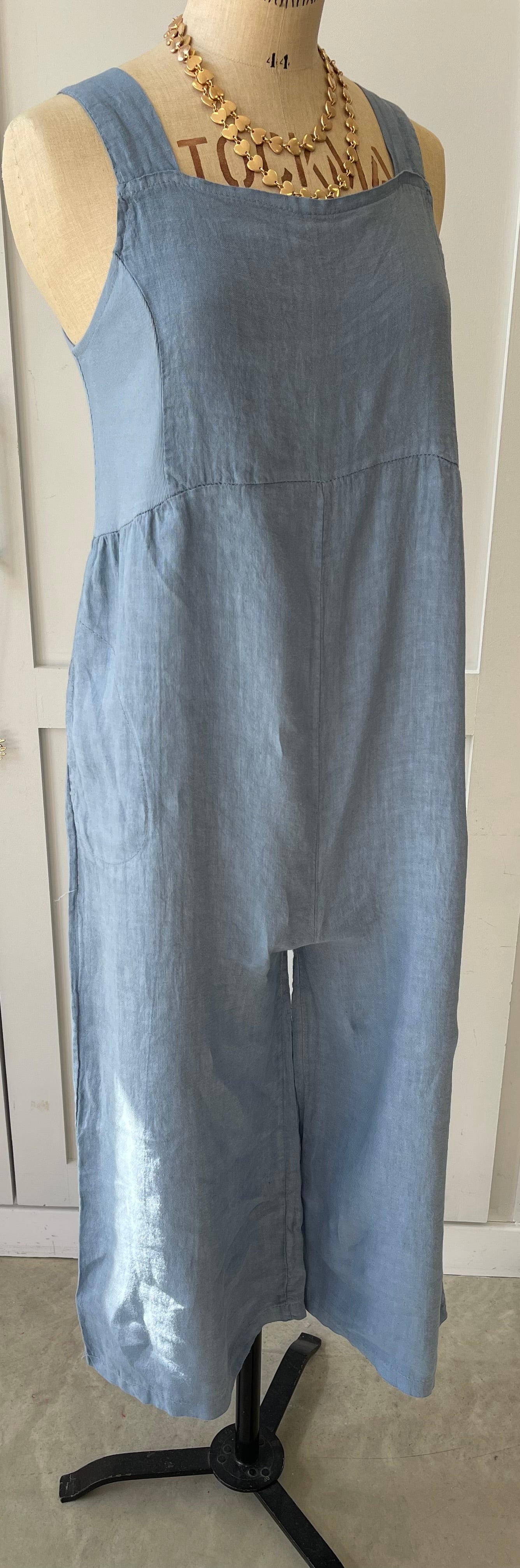 Linen Dungarees
