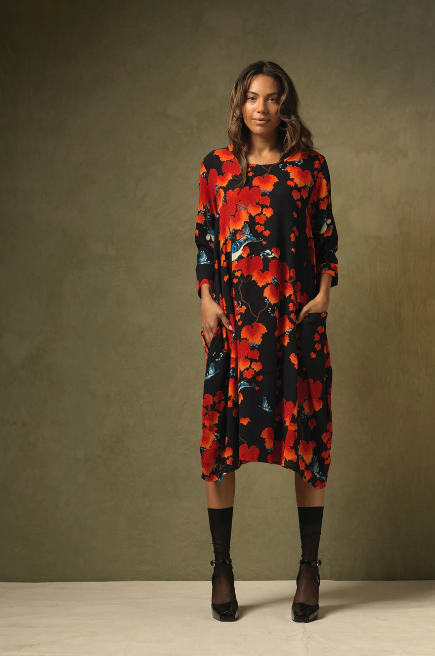 One Hundred Stars Black Acer Asymmetric Dress