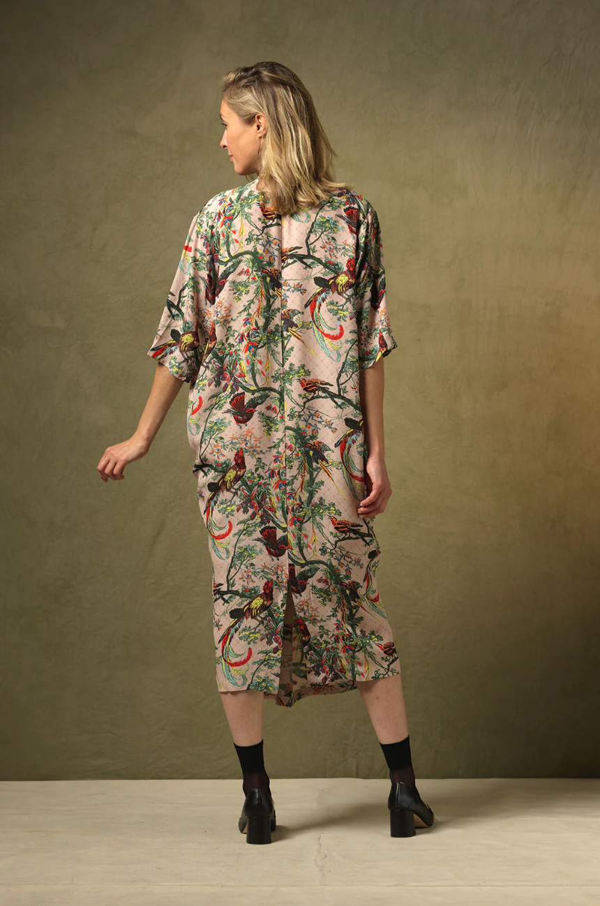 One Hundred Stars Chinoiserie Pink Rachel Dress
