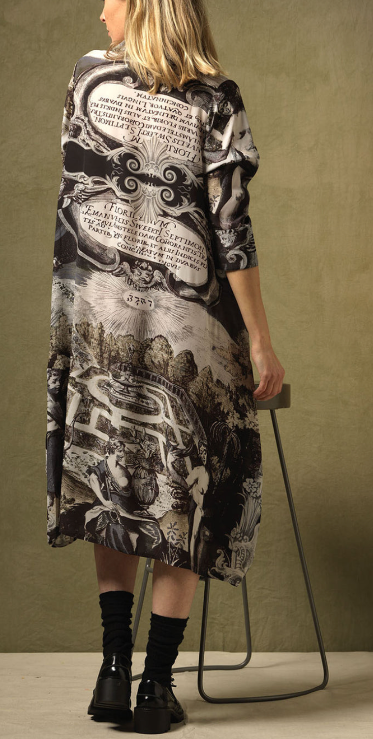 One Hundred Stars Sunburst Asymmetric Dress