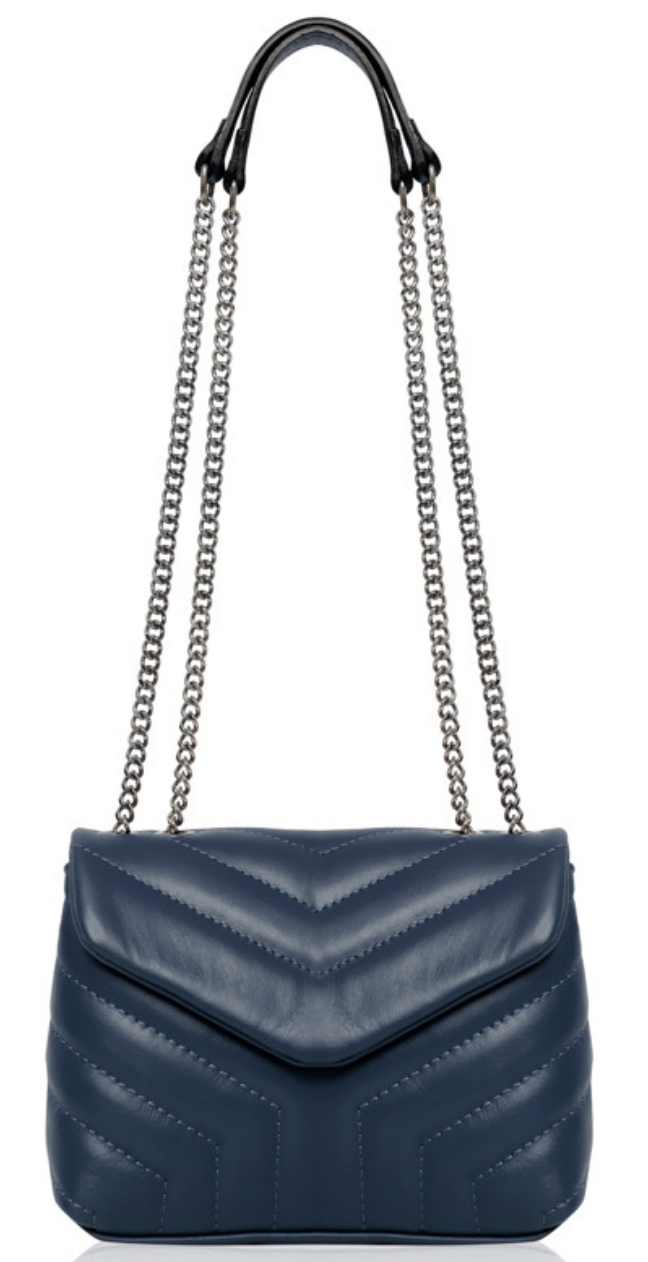 Small Leather Chain Strap Envelope Bag