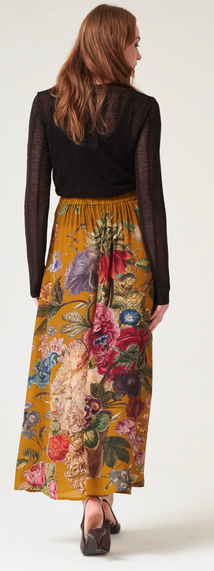 One Hundred Stars Primula Gold A Line Maxi Skirt