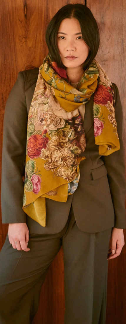 One Hundred Stars Primula Gold Scarf