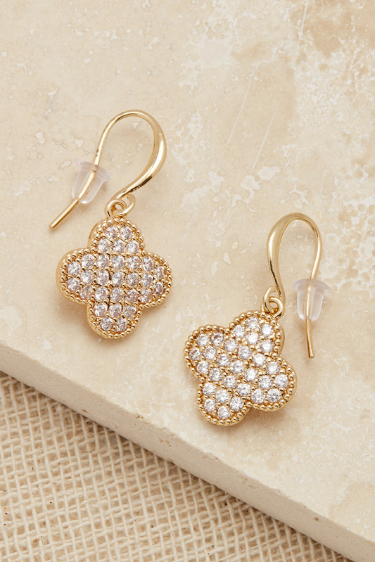 Envy diamante clover earrings 1968 3071