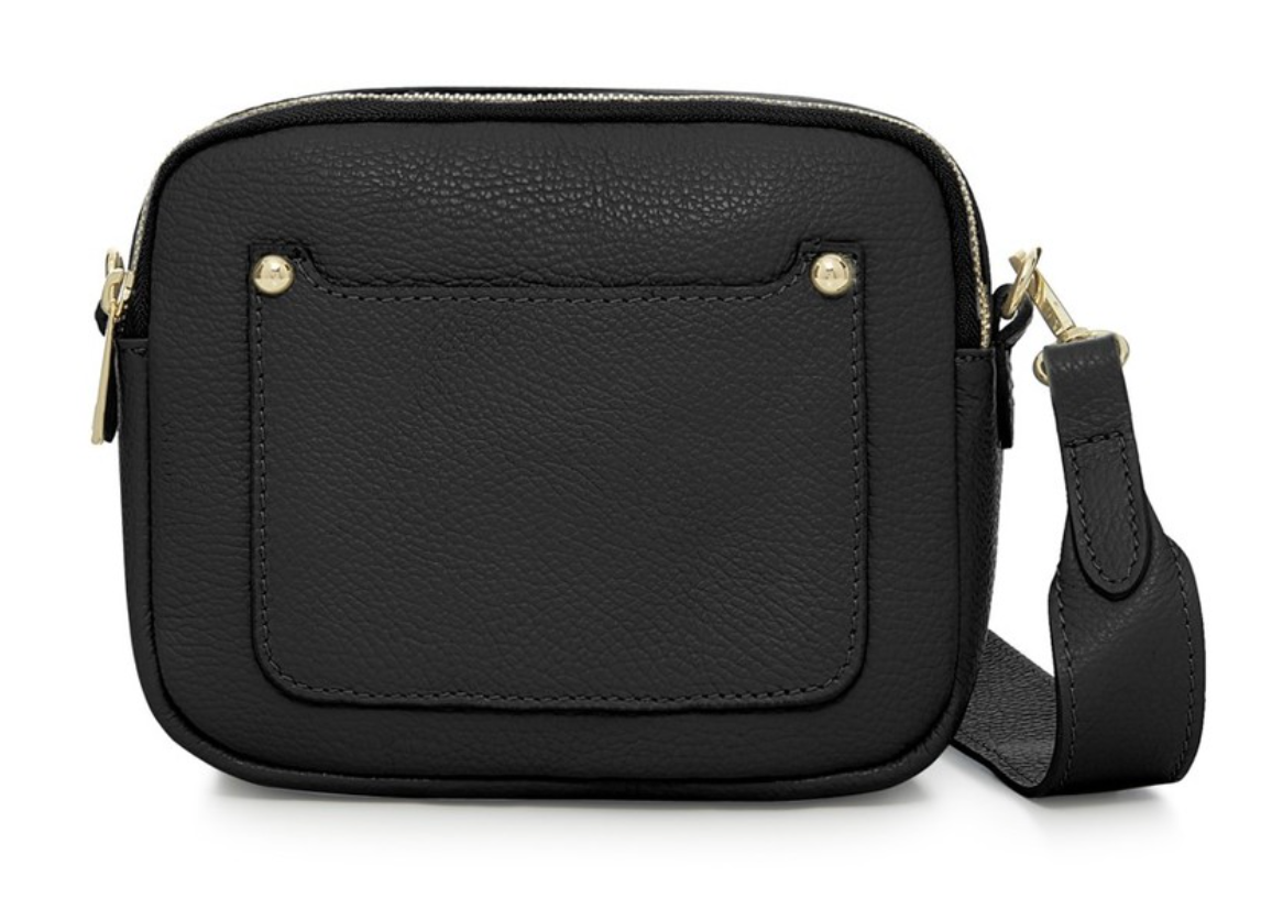 Double Zip Leather Bag