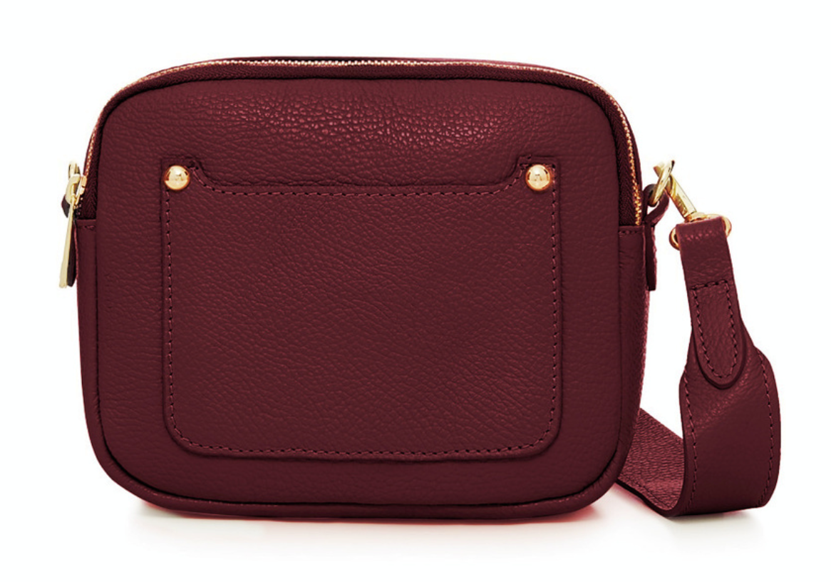 Double Zip Leather Bag