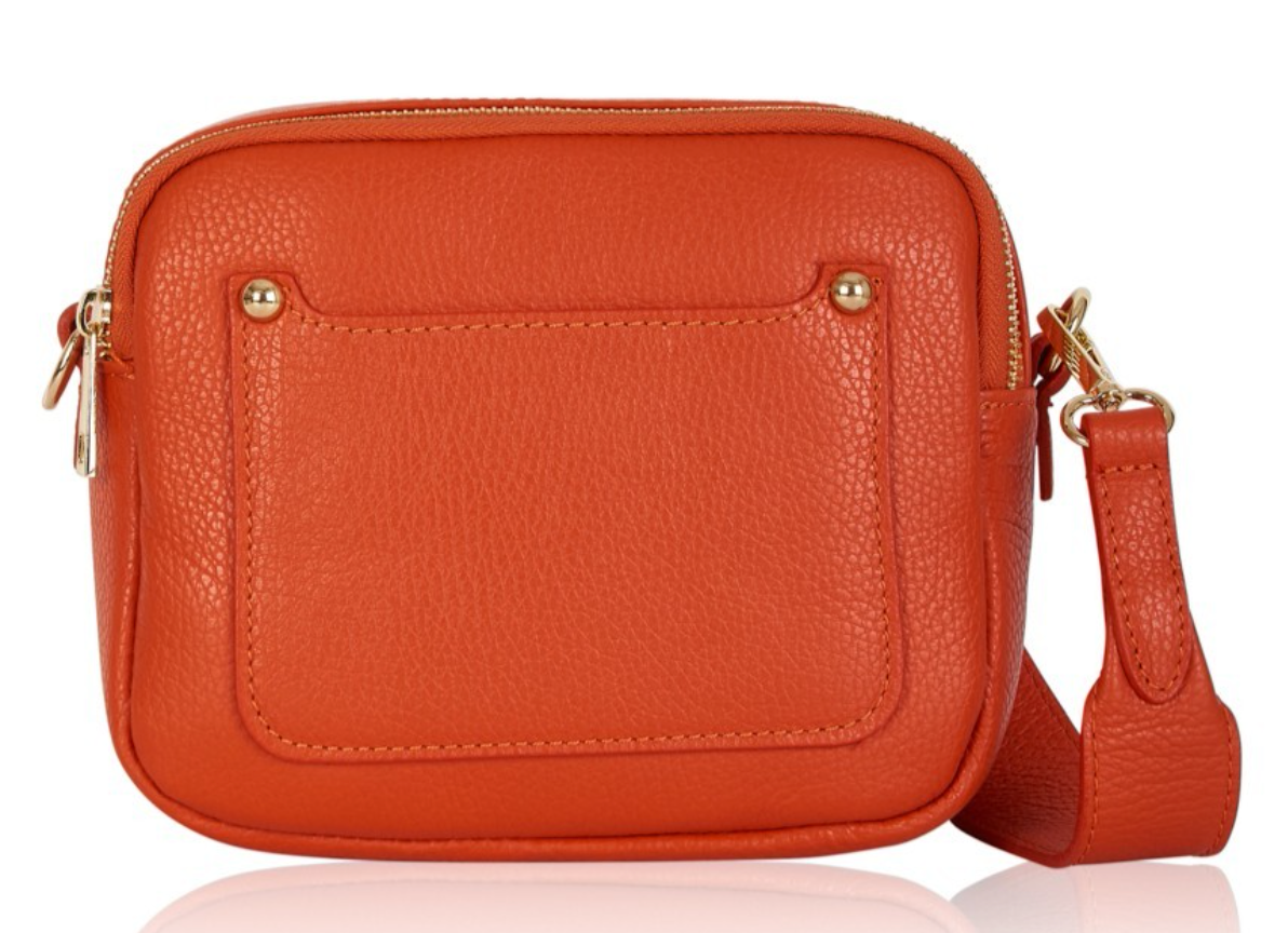Double Zip Leather Bag