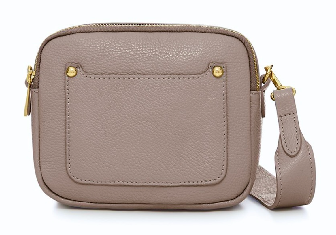 Double Zip Leather Bag