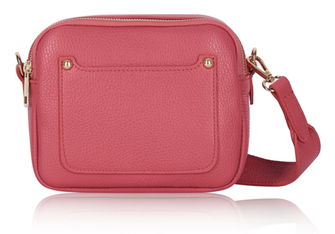 Double Zip Leather Bag
