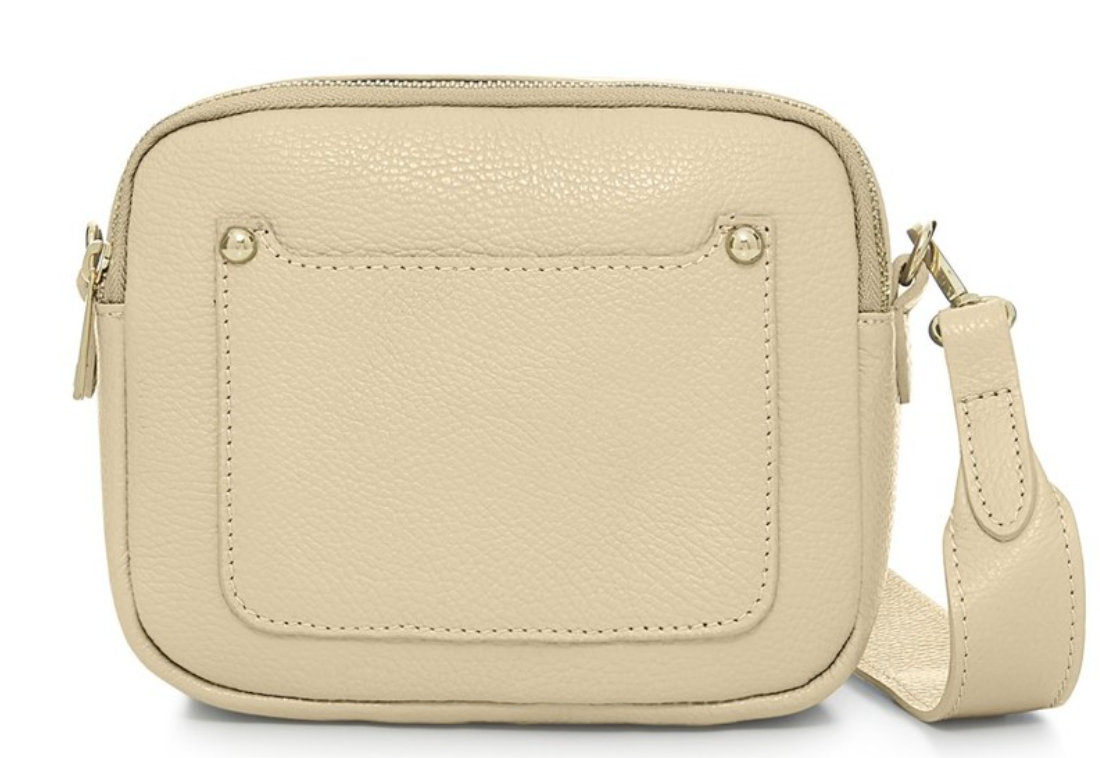 Double Zip Leather Bag