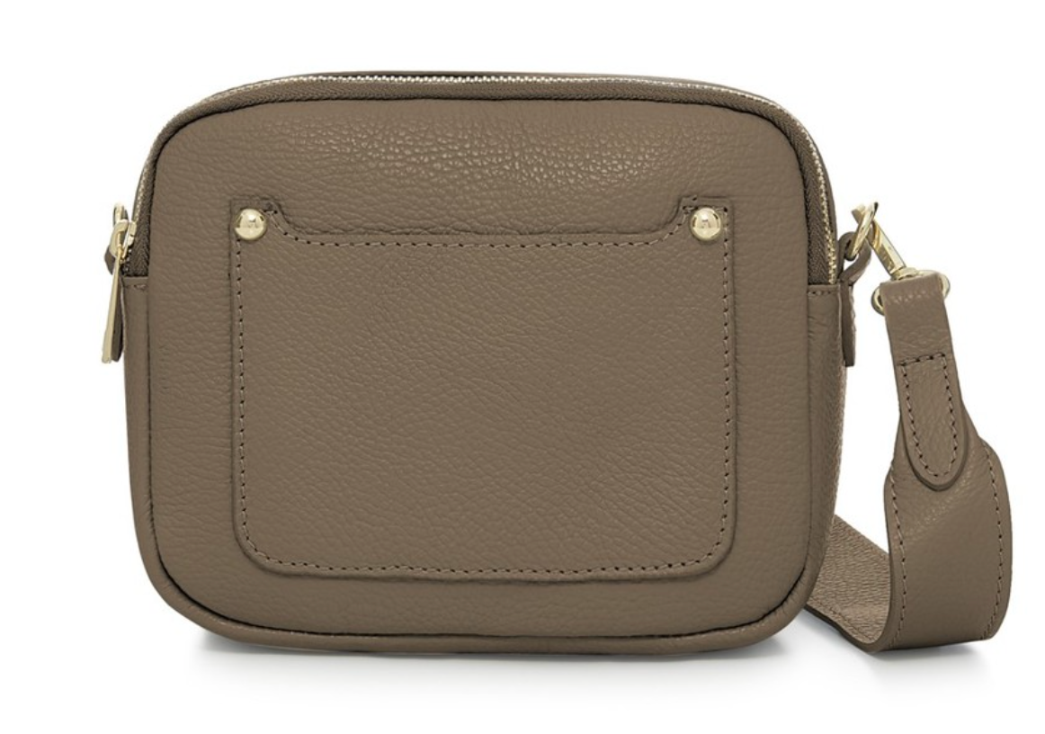 Double Zip Leather Bag
