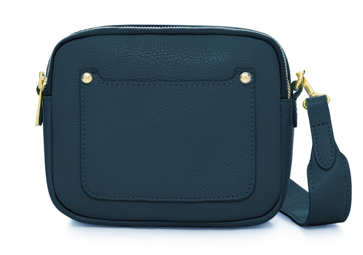 Double Zip Leather Bag