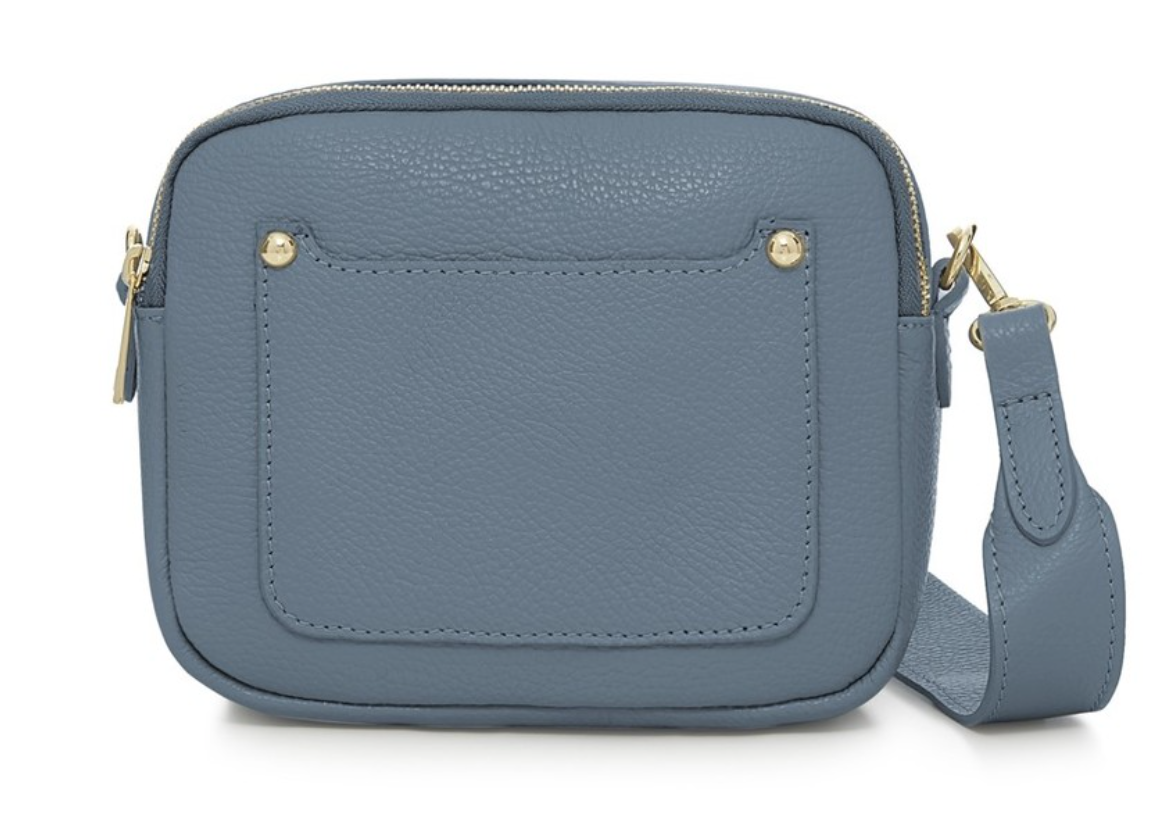 Double Zip Leather Bag