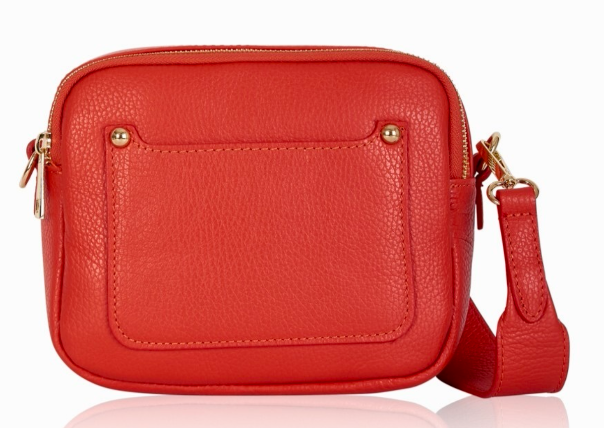 Double Zip Leather Bag