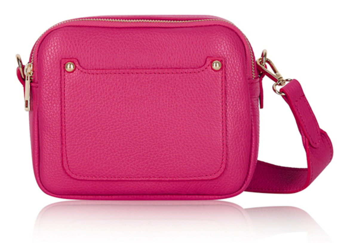Double Zip Leather Bag