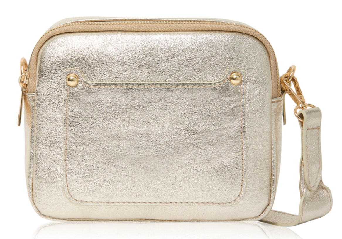 Double Zip Leather Bag