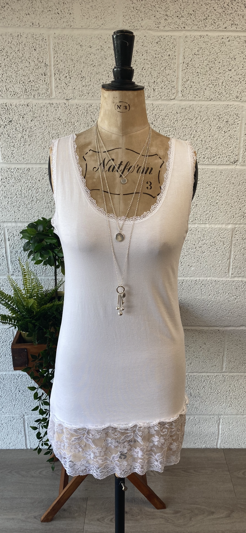Lace Top and Bottom Vest