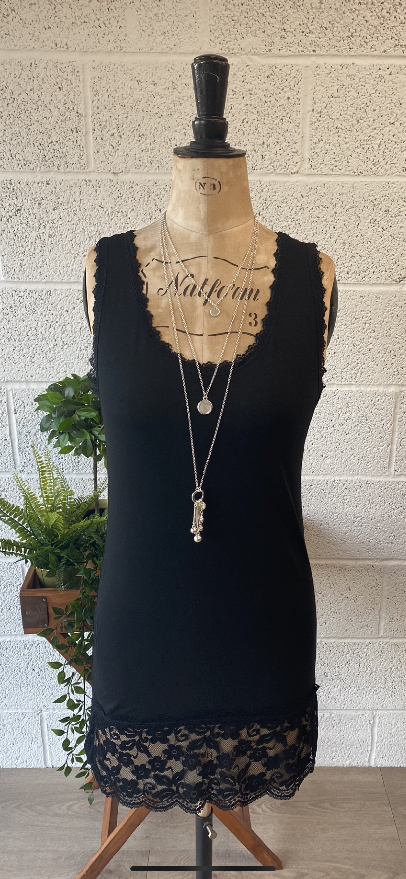 Lace Top and Bottom Vest