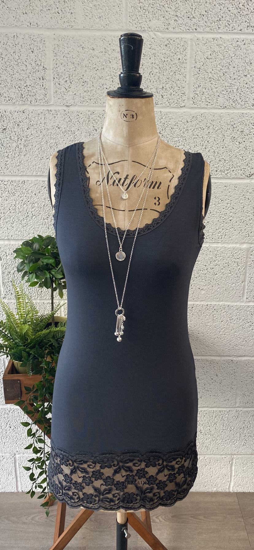 Lace Top and Bottom Vest