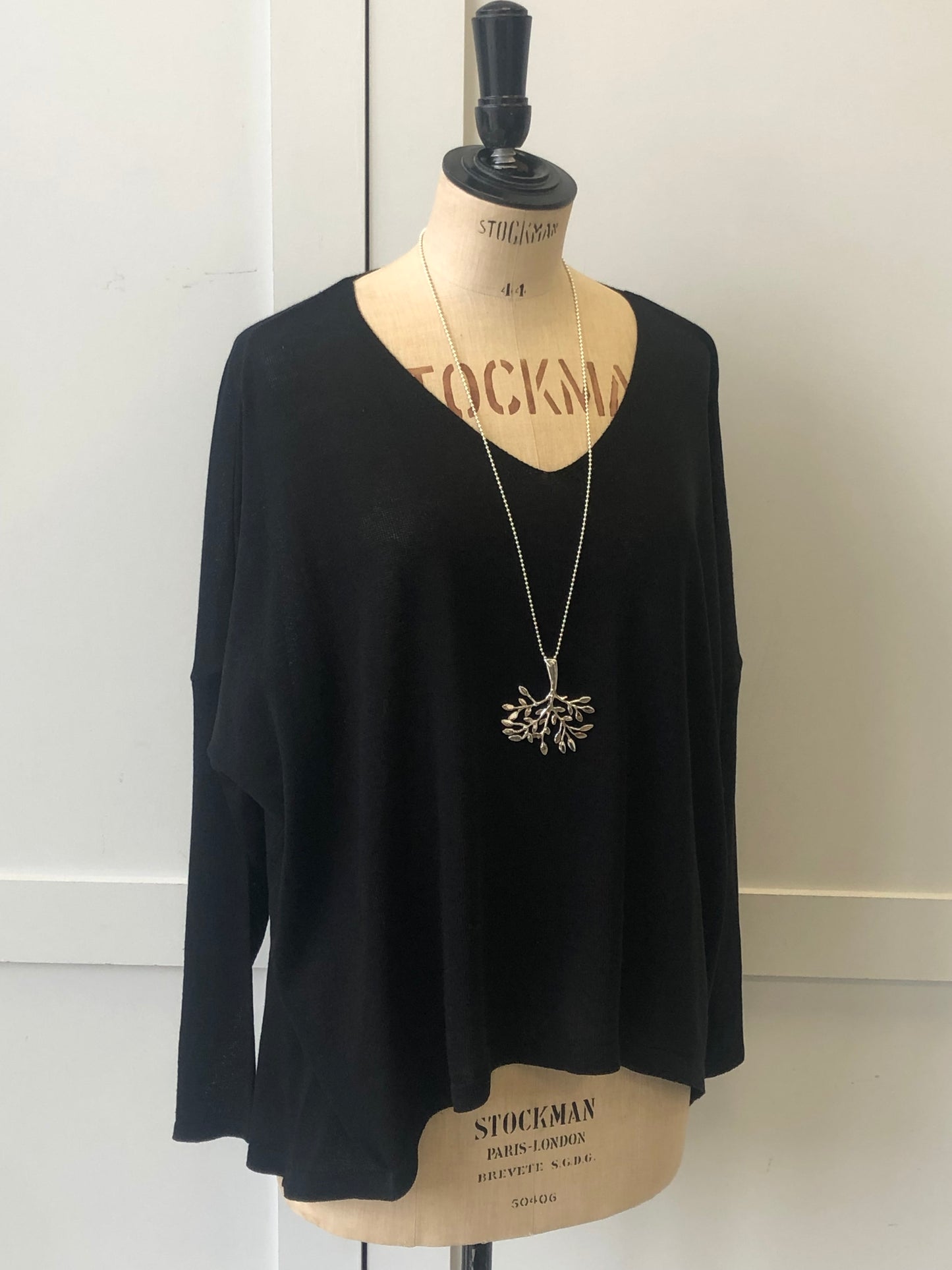Cotton Knit Heart Back Tunic Jumper