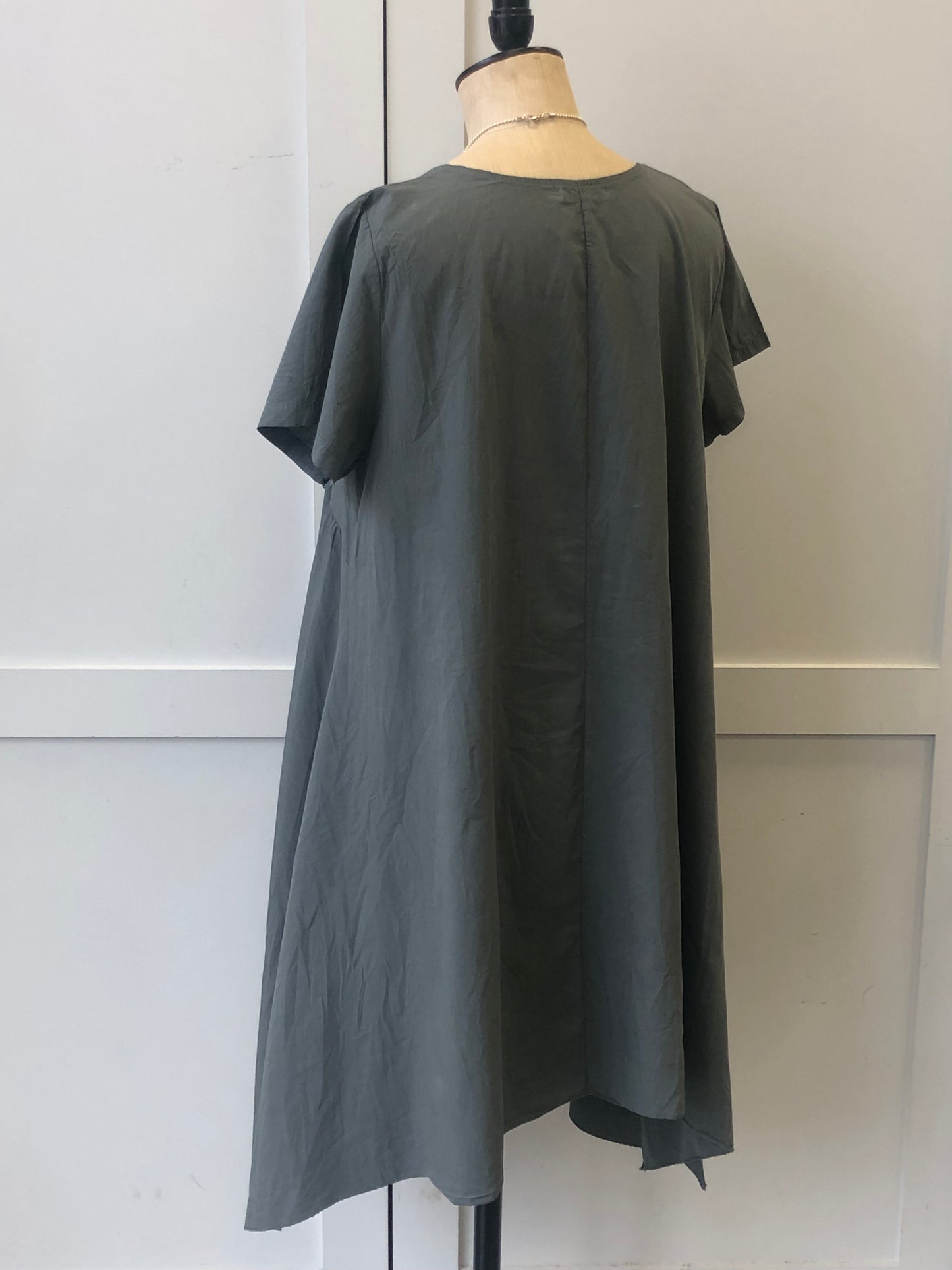Split Front Cotton Dress