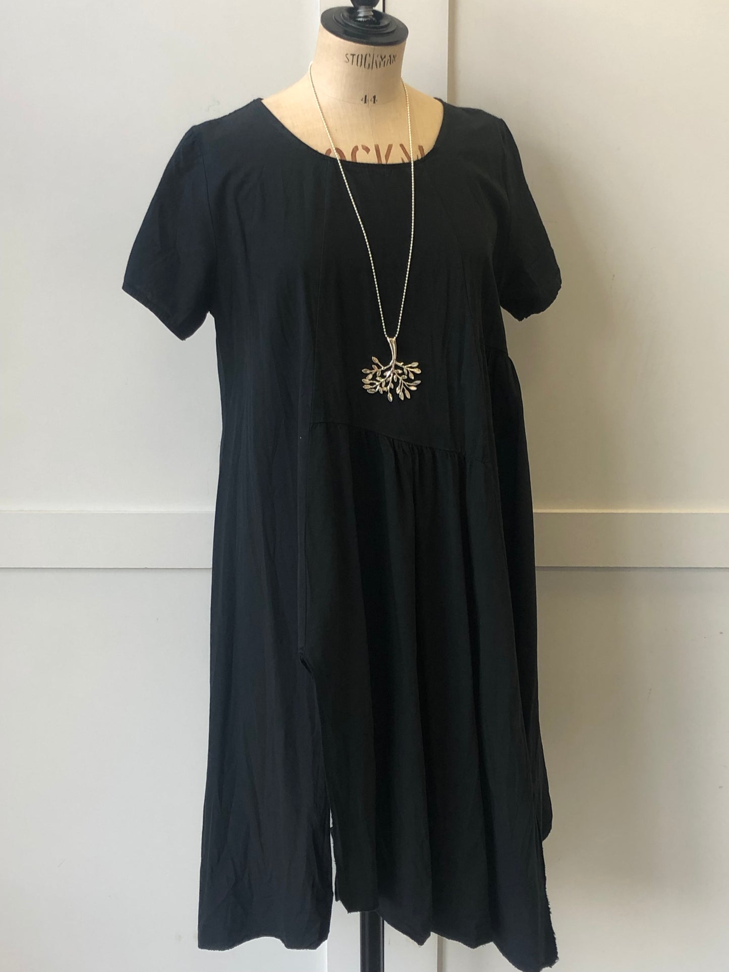 Split Front Cotton Dress