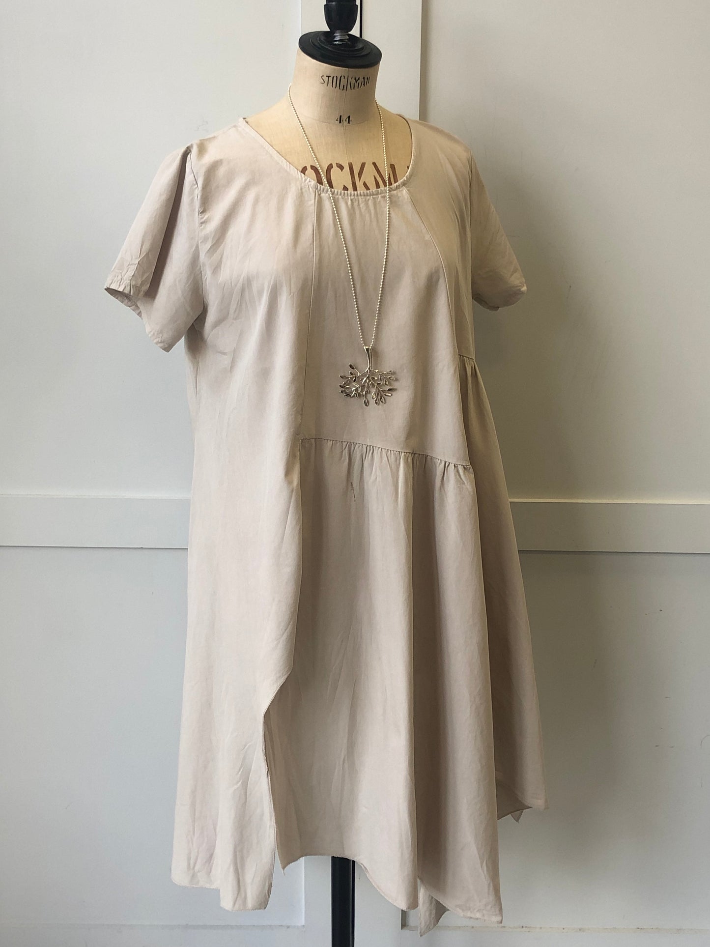 Split Front Cotton Dress
