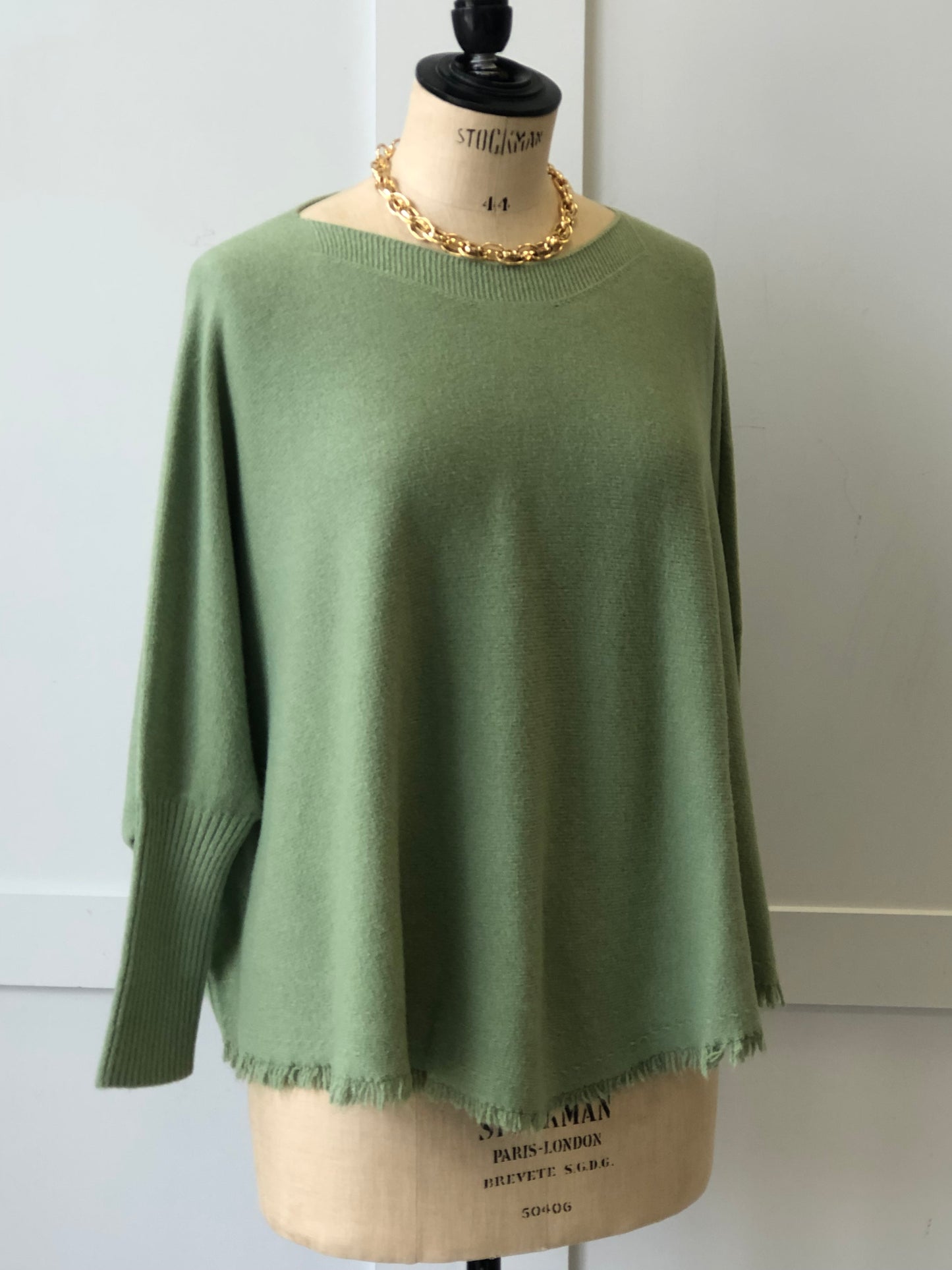 The Chloe - Soft knit fringe cape jumper