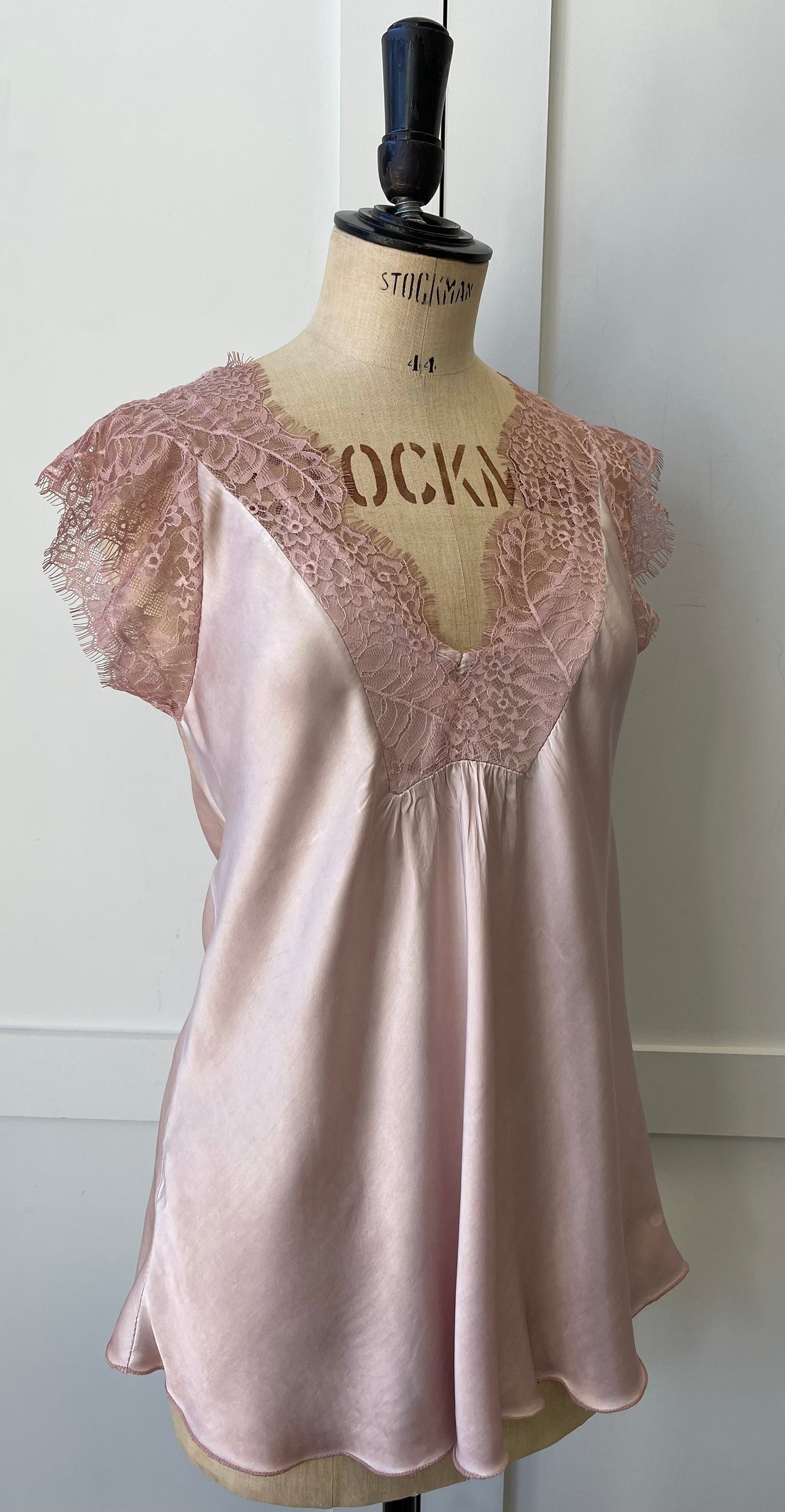 The Lucy - Luxury Satin Lace T- Shirt