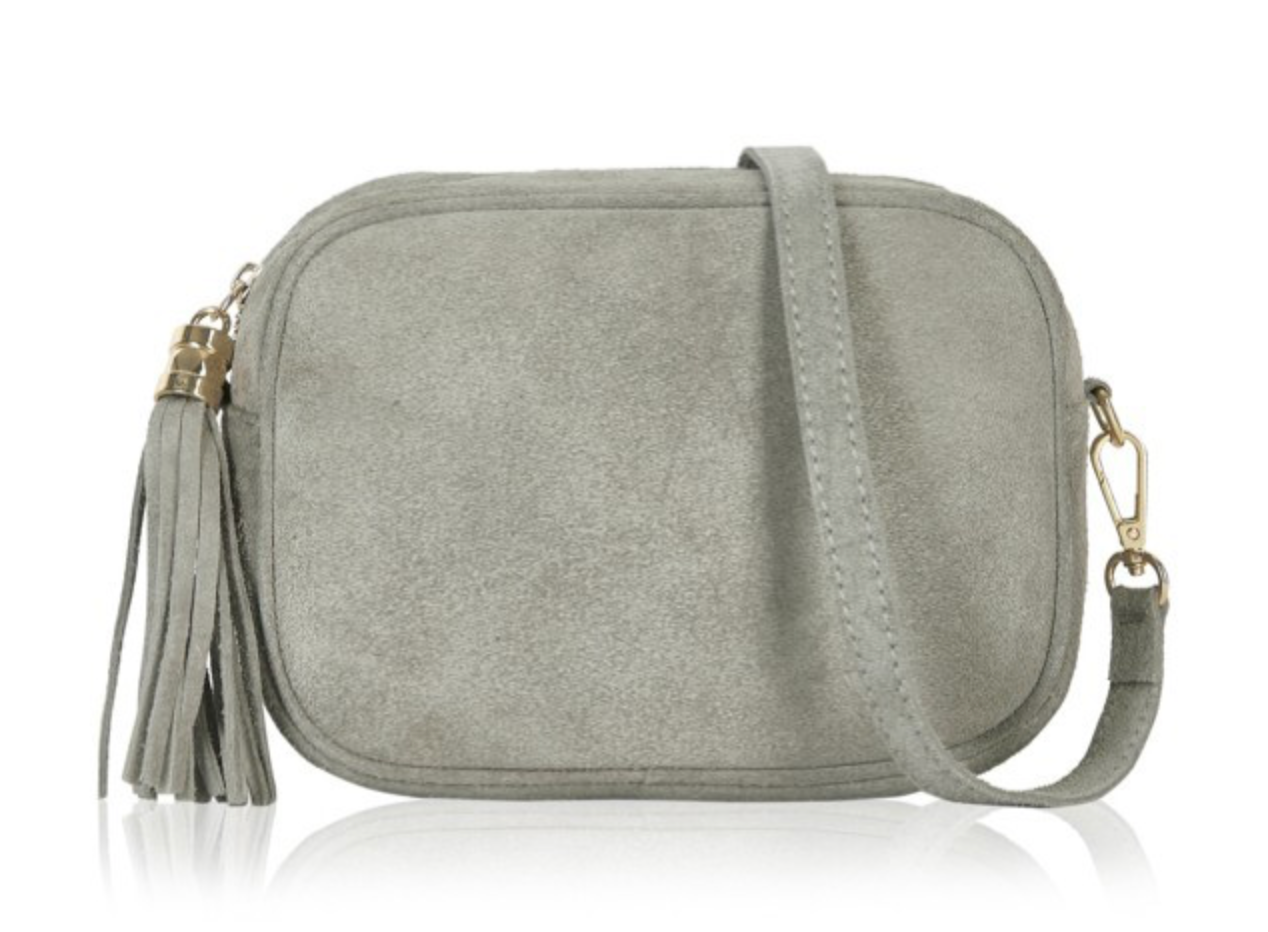 Cross Body Camera Bag Suede
