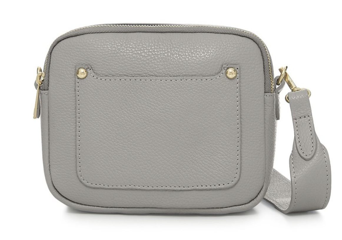 Double Zip Leather Bag