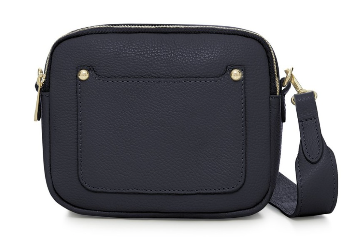 Double Zip Leather Bag