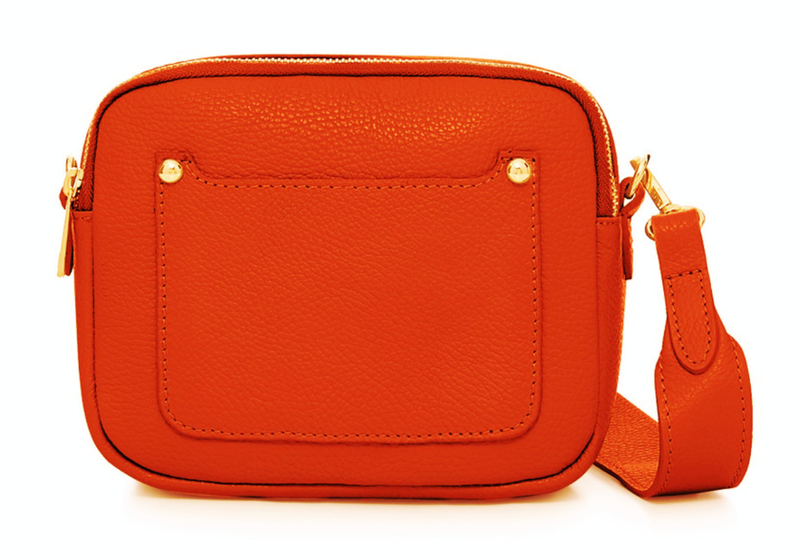Double Zip Leather Bag