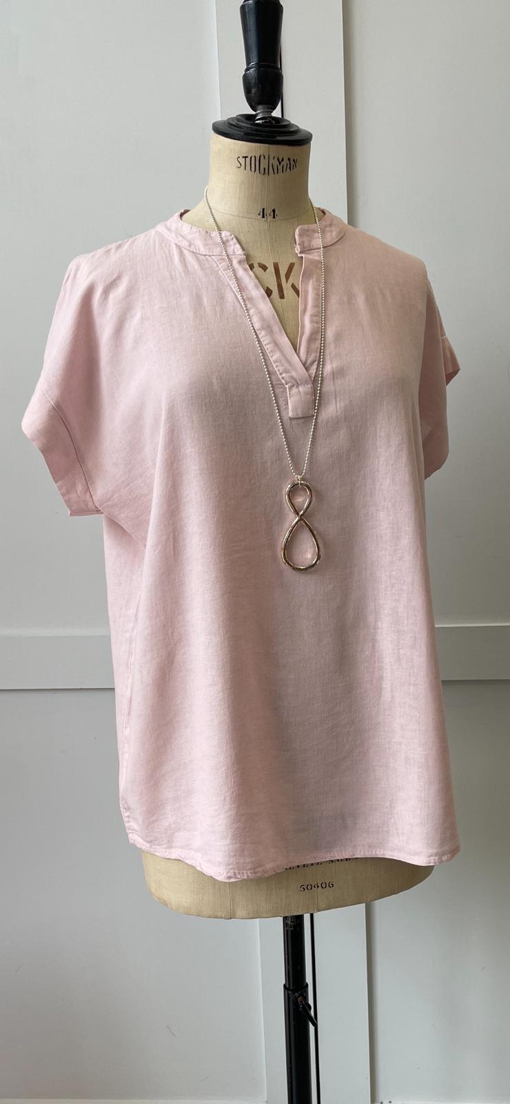 V-Front Linen Top