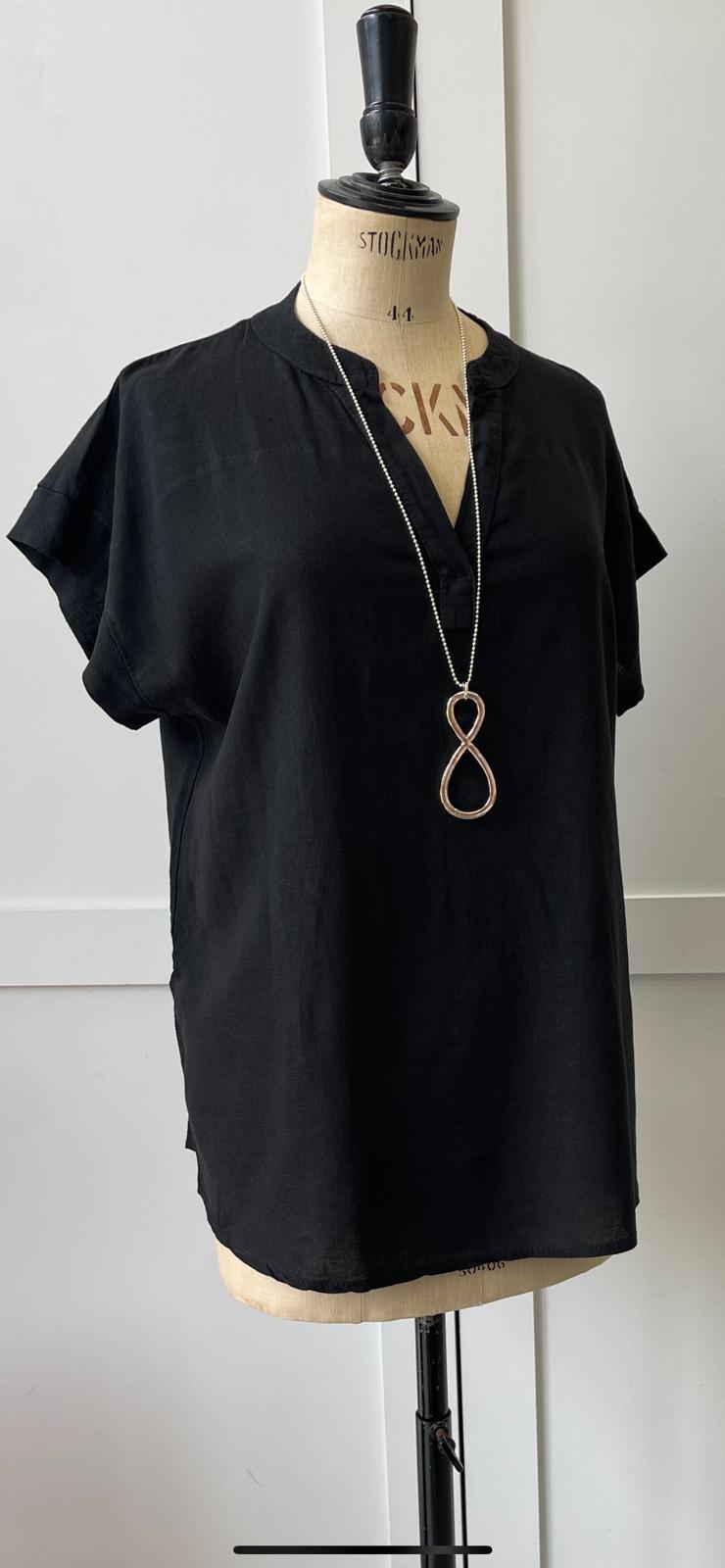 V-Front Linen Top