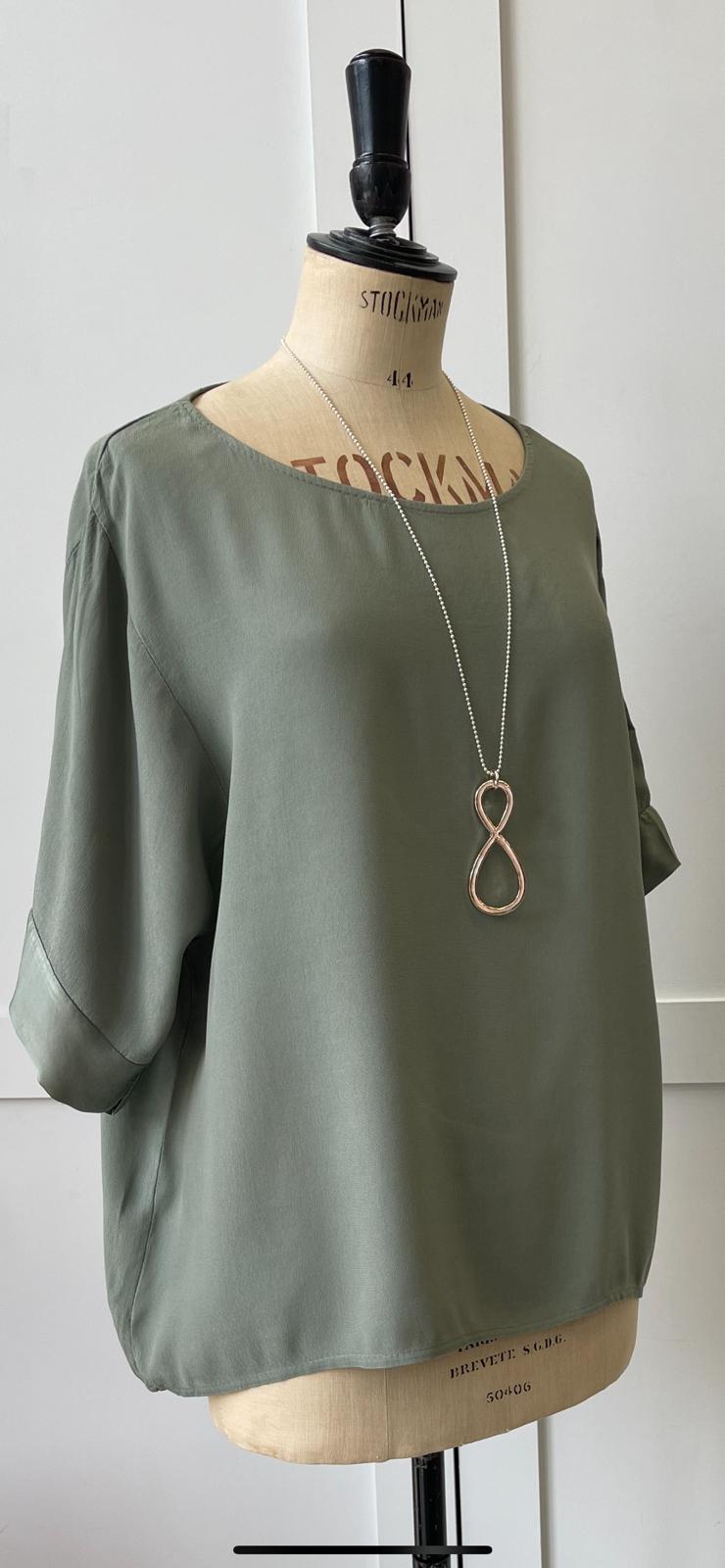 The Eve Round Neck Satin Edge Top