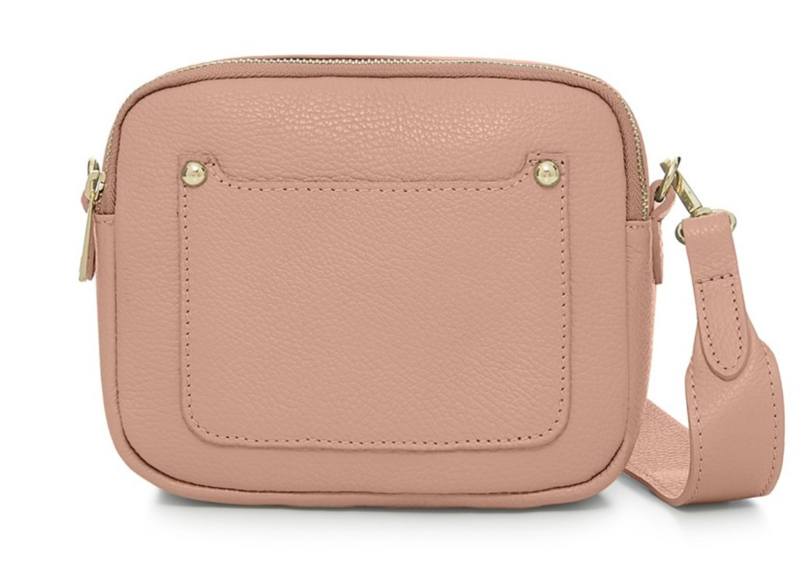Double Zip Leather Bag