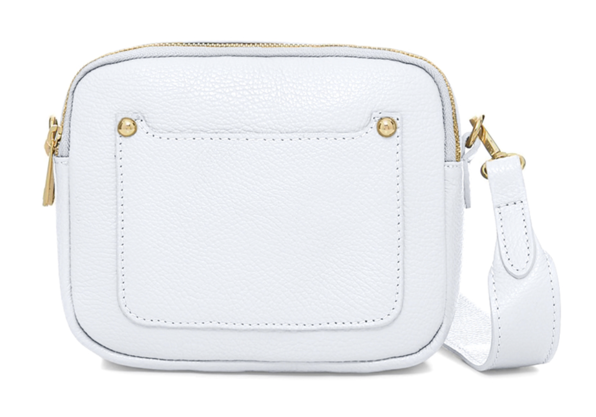 Double Zip Leather Bag