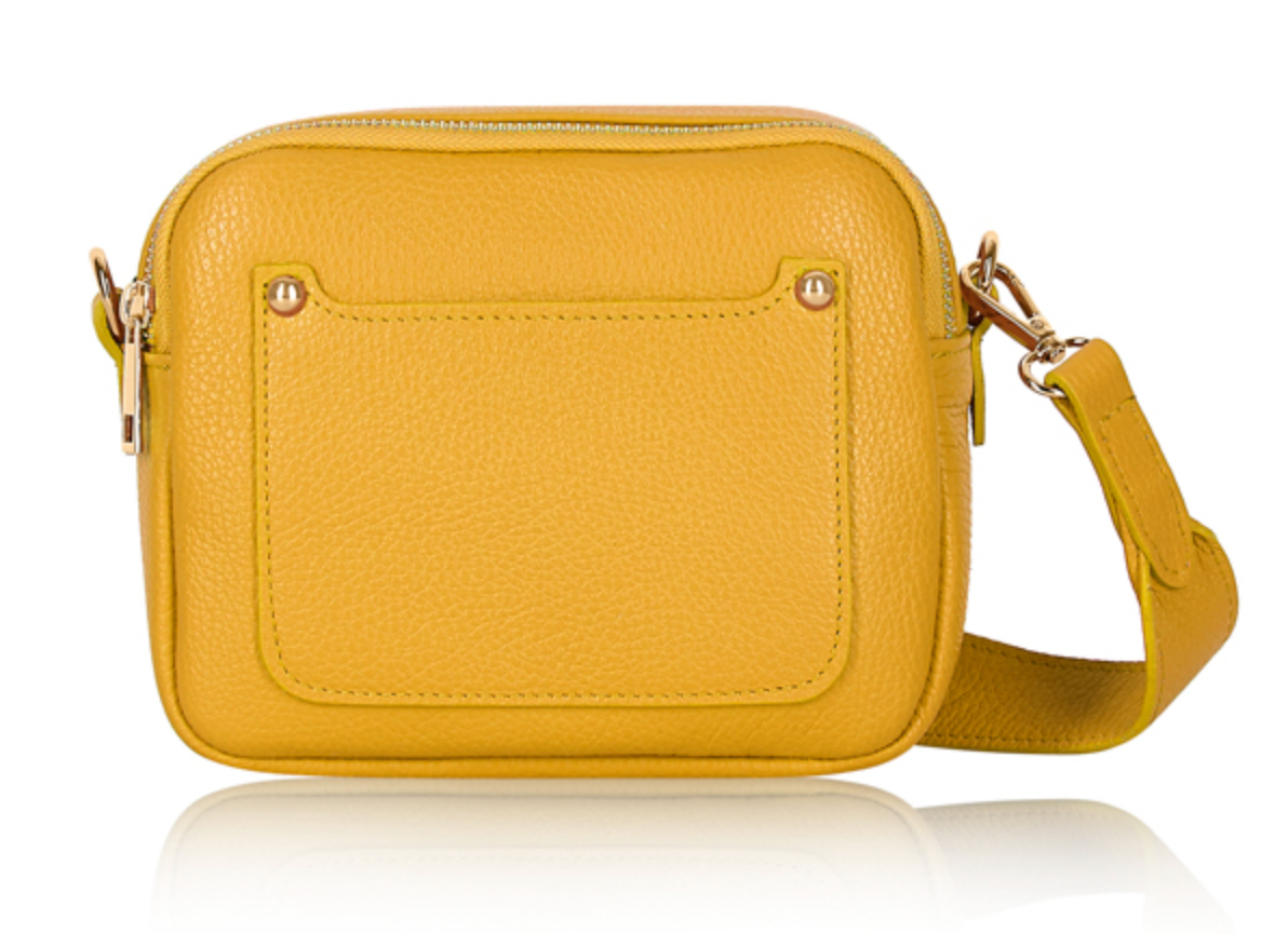 Double Zip Leather Bag