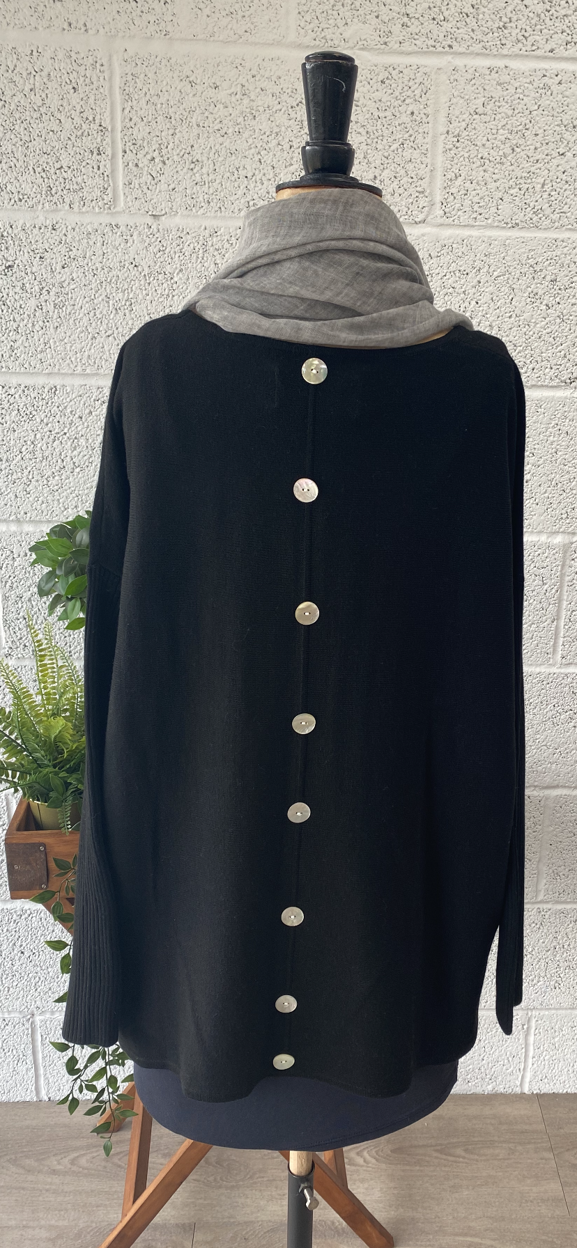 Short Button Back Jumper
