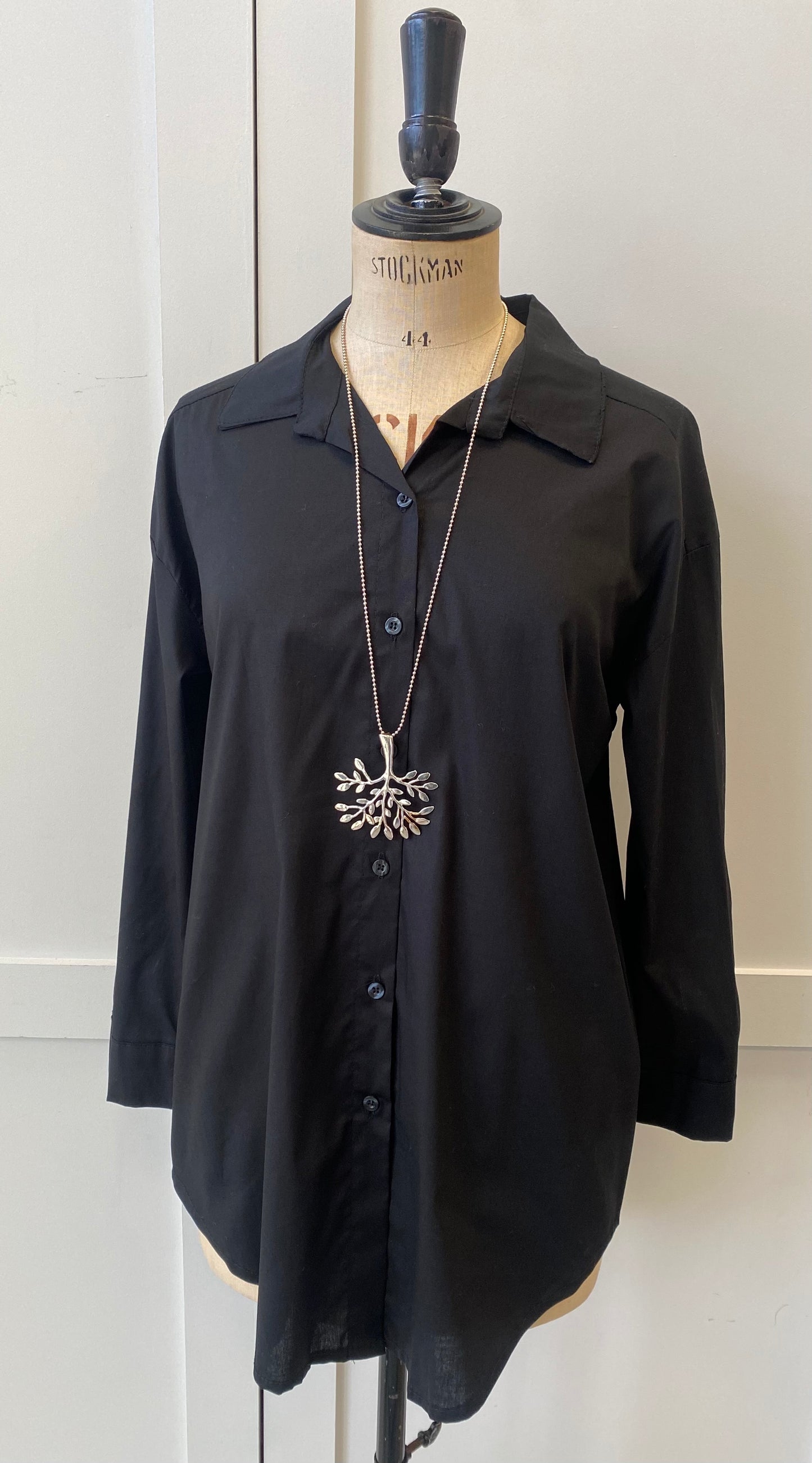 The Annie - Plain Black Shirt