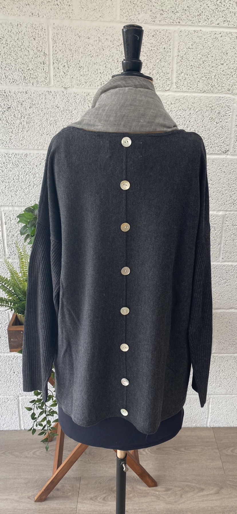 Short Button Back Jumper